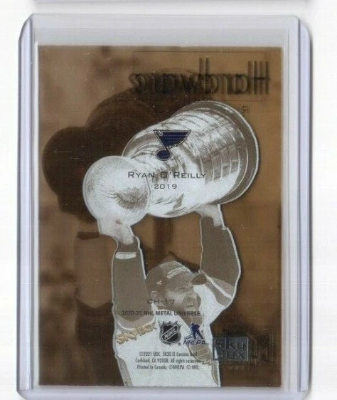 2020-21 Skybox Metal Universe Hardware CH-17 Ryan O'Reilly St Louis Blues (SP) - Image 2 of 2