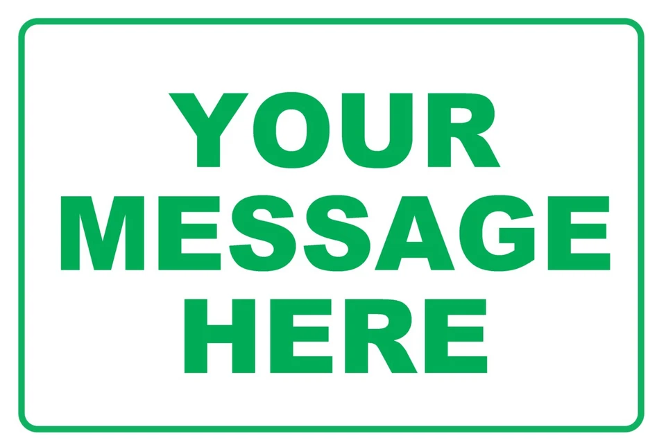 12×8 Custom Personalized Message Metal Sign Create Your Text Home Business Decor - Image 3 of 4