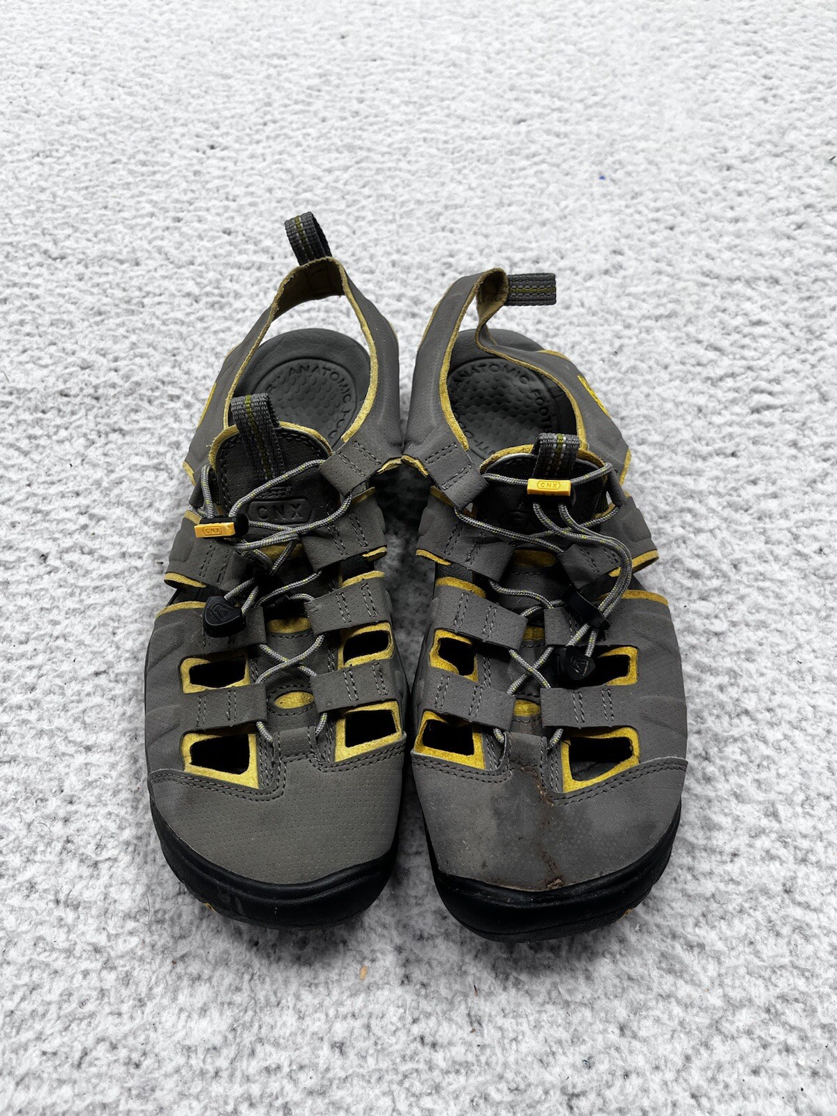 Sandalo donna Keen grigio giallo outdoor escursionismo punta chiusa comodo misura 9 5