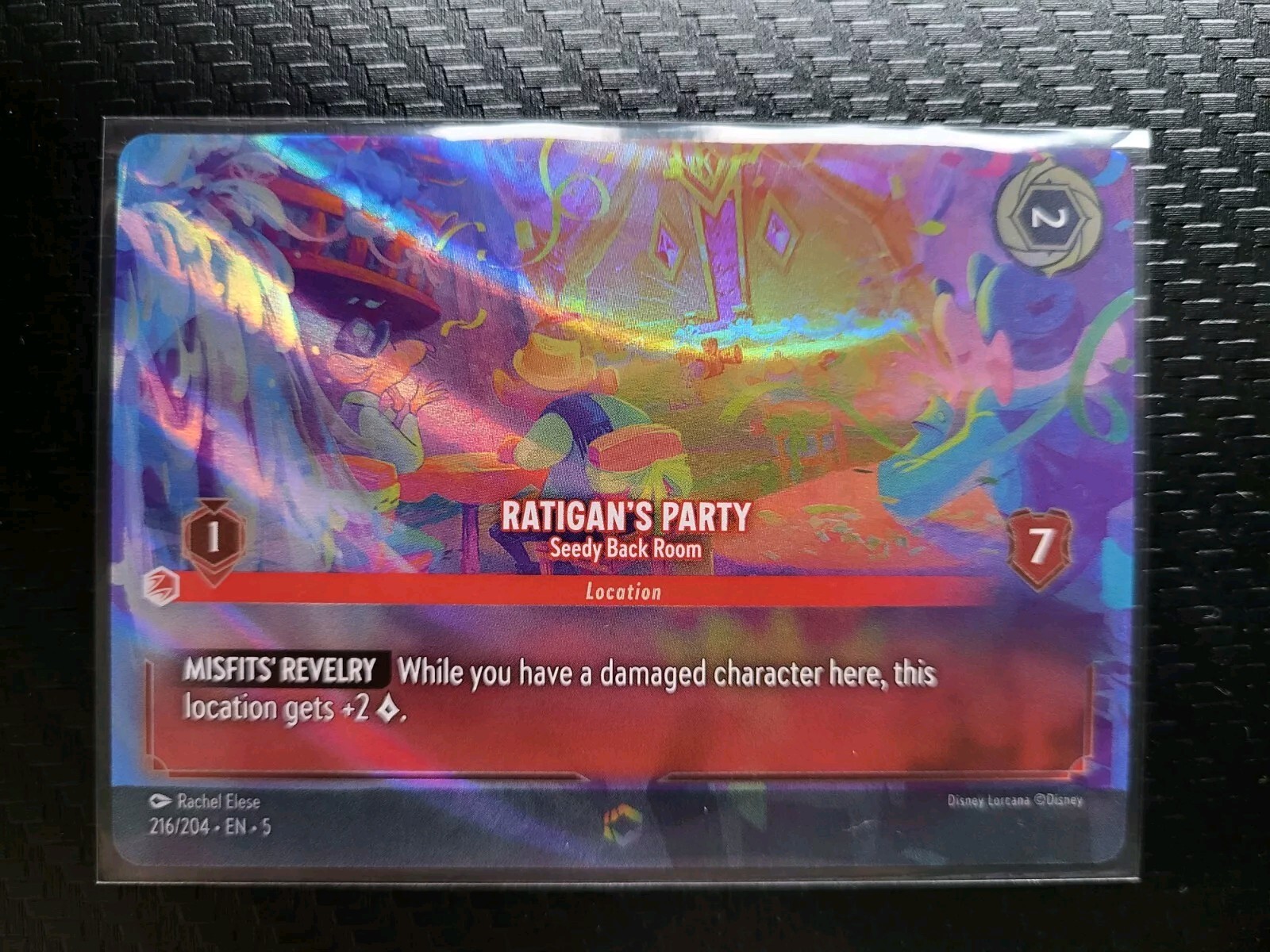Lorcana Shimmering Skies ENCHANTED - Ratigan's Party (Seedy Back Room) 216/204