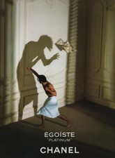 Publicité papier Parfum. Perfume ad. Egoïste Platinum de Chanel 1993 France 