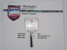 Key Blank for Datsun Nissan Primary Key 1958 to 1965 (see Code Series) DT2