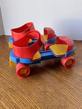 Vintage 1985 Colorforms Roller Skates For Kids - Adjustable Sizer