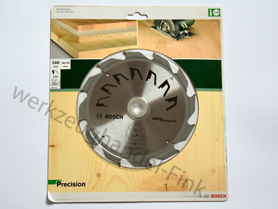 BOSCH Kreissägeblatt 180mm x 30mm / 20mm x 12 HM Zähne Precision / 2609256859