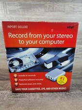 Xitel Inport Deluxe Stereo To PC Audio Recording Kit Converter Cassette Complete