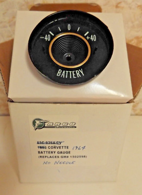 1964  Chevrolet Corvette Battery Gauge No Needle by Arco Automotive