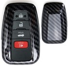 Fit TOYOTA Camry Corolla RAV4 Prius Carbon Fiber Key Fob Remote Cover Shell Case