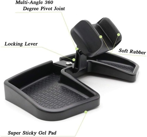 Phone & GPS Holder 360 Degree Rotation Storage For Jeep Renegade 2015-2021 - Picture 5 of 7