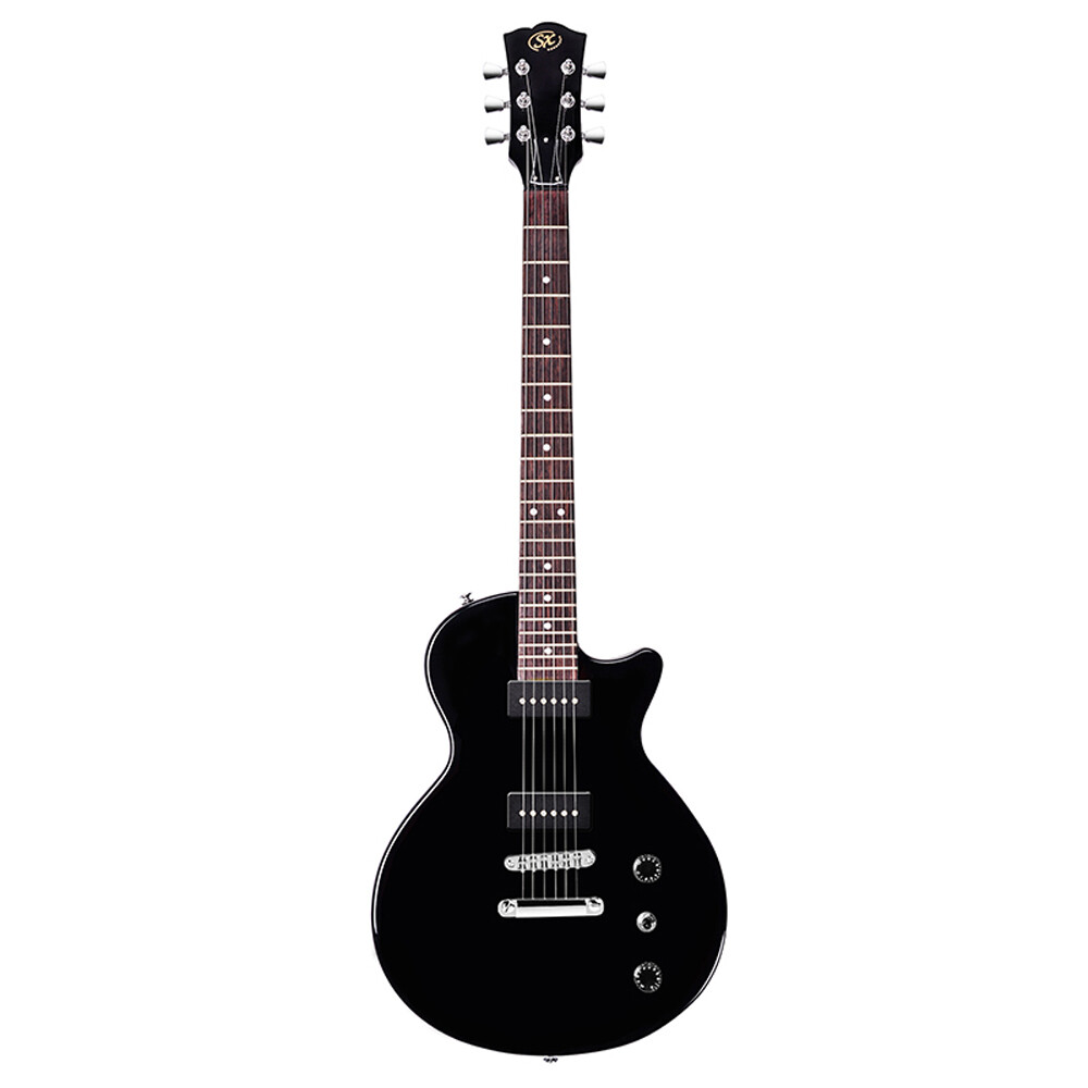 Electric Guitar LP Junior Style in Black Maple neck 2 single