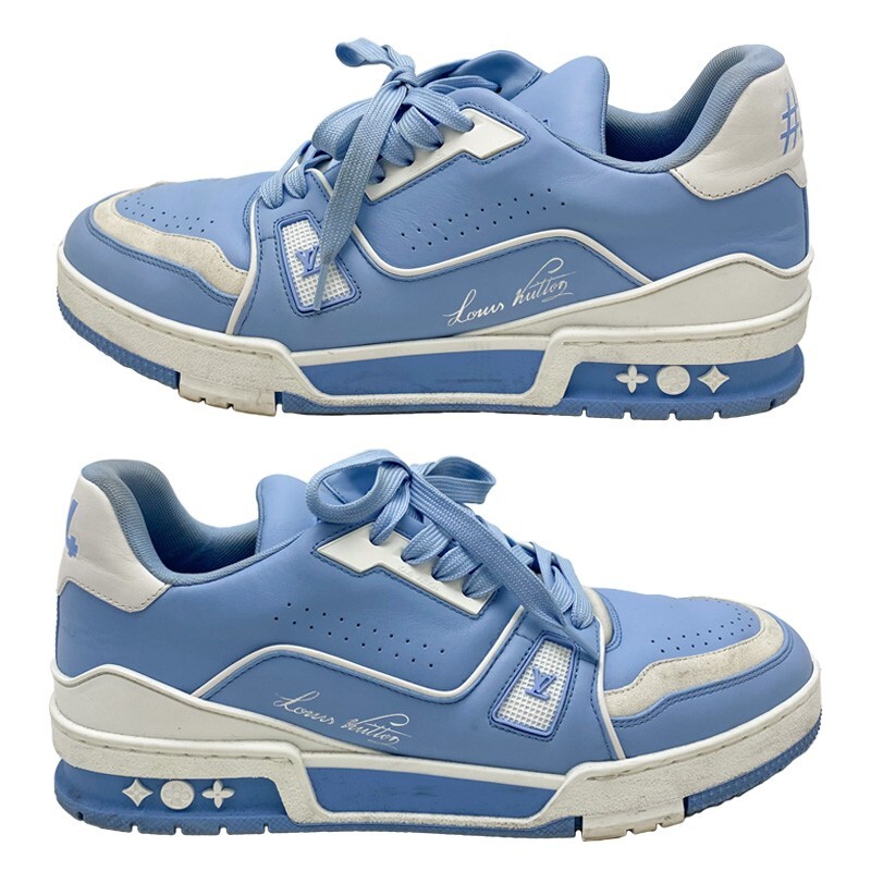 light blue lv shoes