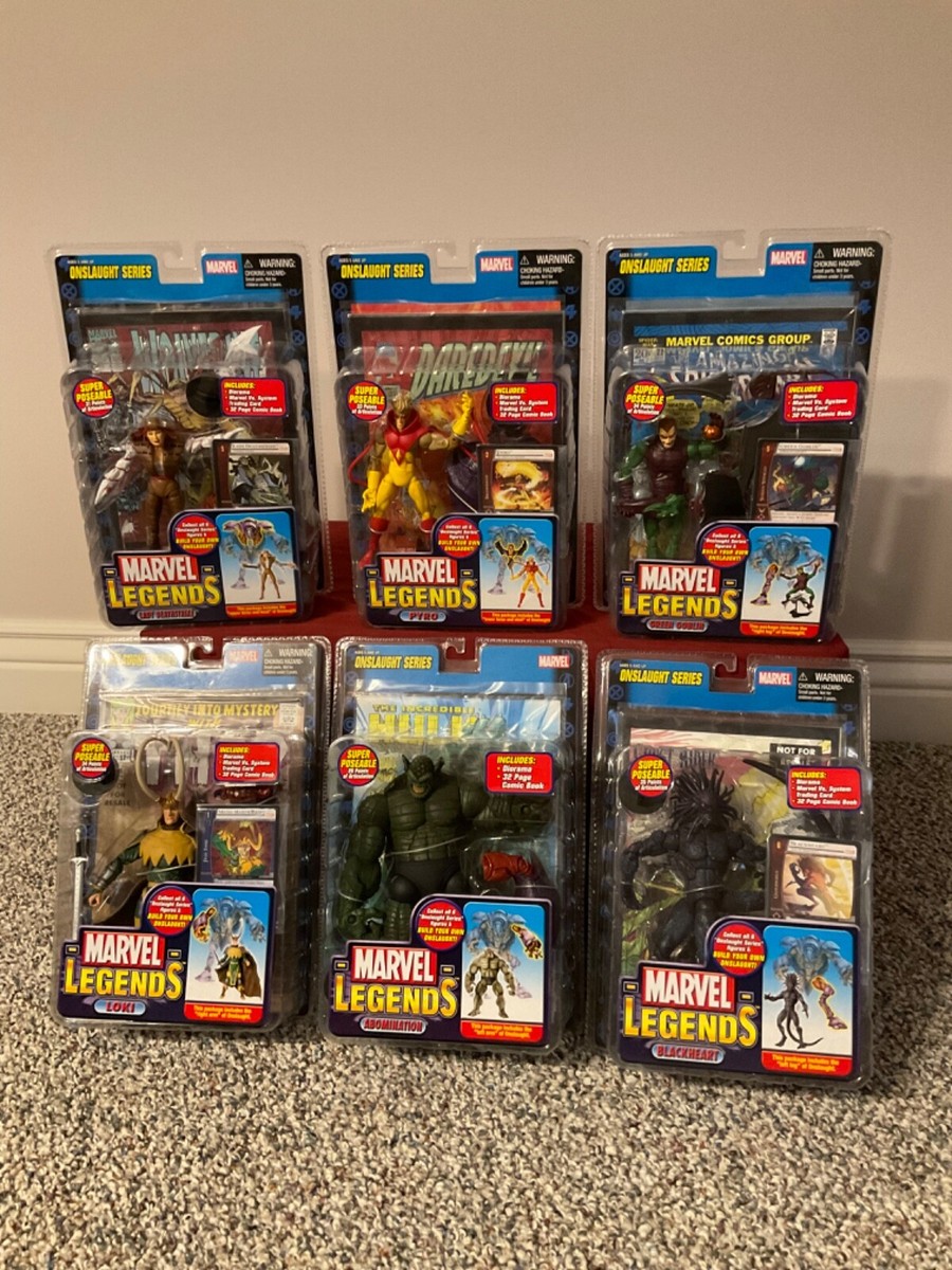 2006 Marvel Legends Toybiz Onslaught Build A Figure Set 6 Piece