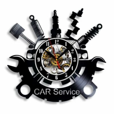 Autoservice Mechaniker Vinyl Wanduhr Home Design Bestes Geschenk Geburtstag U...