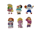 Vintage 1984 Cabbage Patch Kid Figures Mini Figurines PVC Plastic lot o f 6