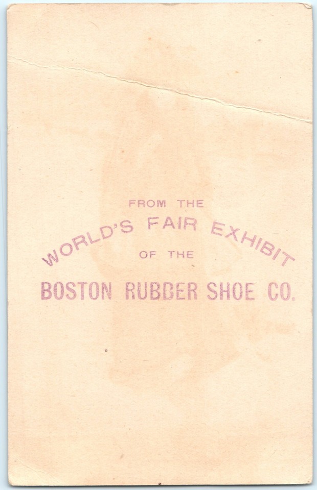 1893 Storm Slippers Boston Rubber Shoe World Fair Exhibit Handout Trade