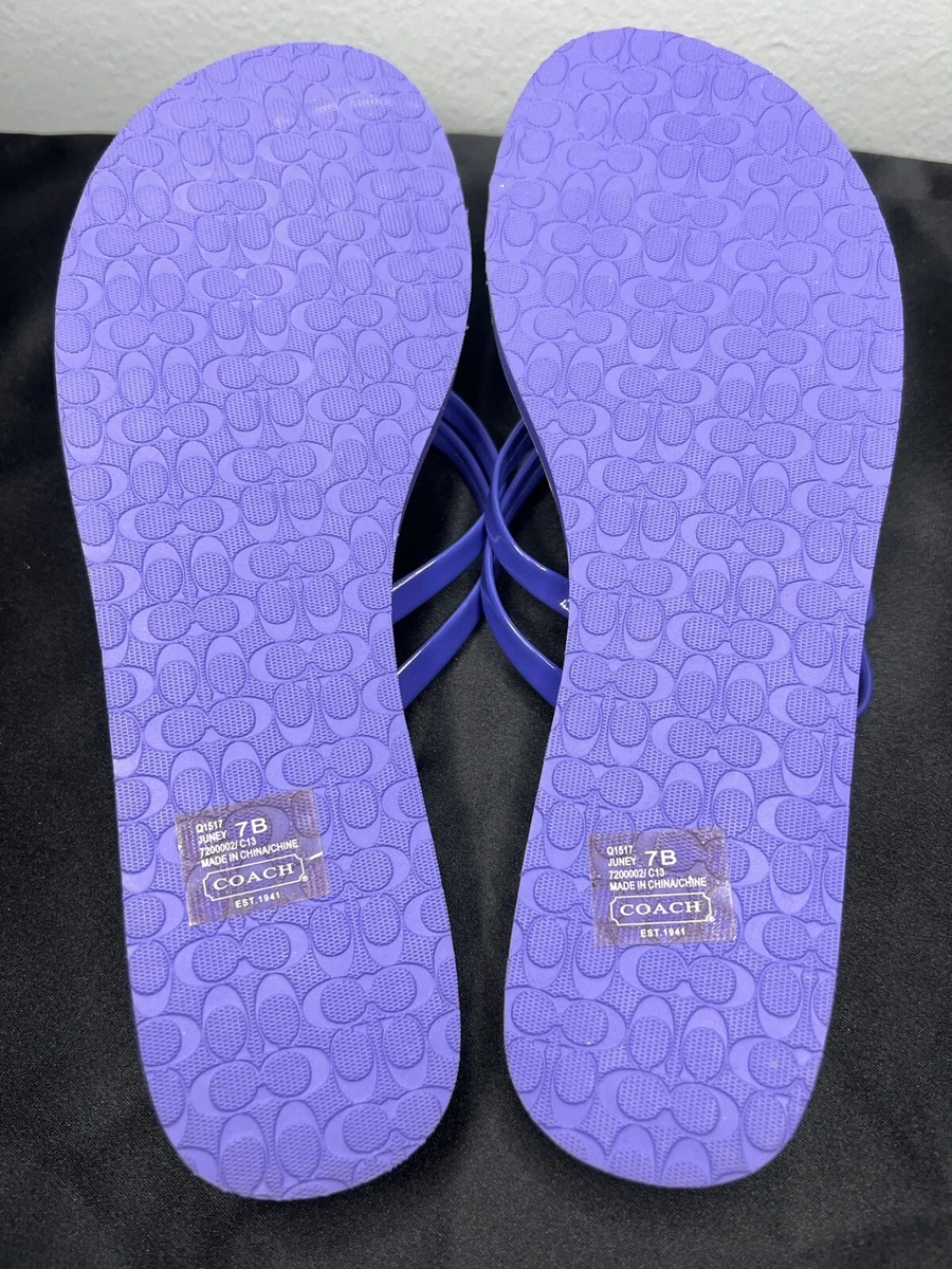 Coach juney flip flops Clearance