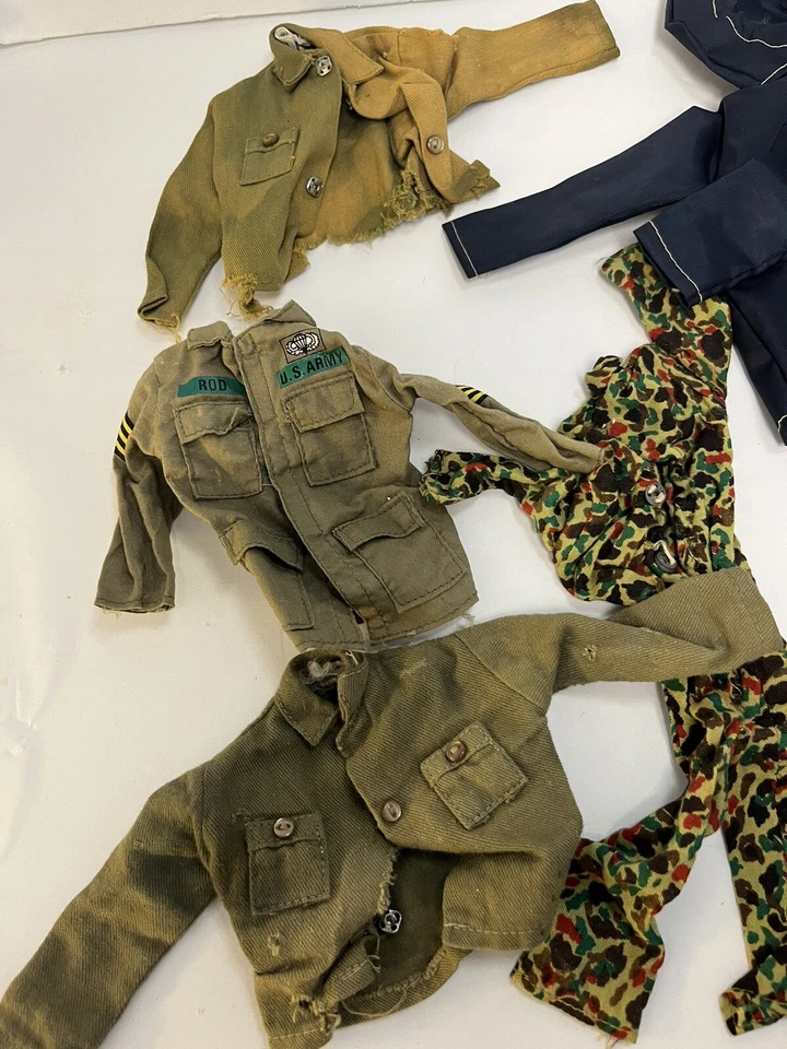 Lote Años 80 De Colección Hasbro GI Joe Uniformes, Chaquetas Pantalones Accesorios Ropa Militar Foto 4 de 4