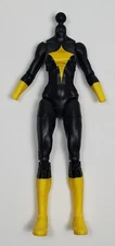 MARVEL LEGENDS DARKSTAR BODY PART ONLY BLACK YELLOW FEMALE CUSTOM KITBASH FIGURE