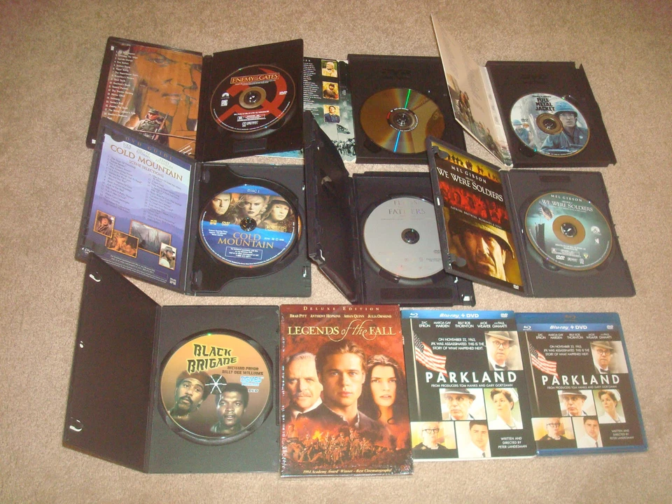 WAR Movie Blu-ray DVD LOT Legends of the Fall We Were Soldiers Full Metal Jacket - Image 3 of 4