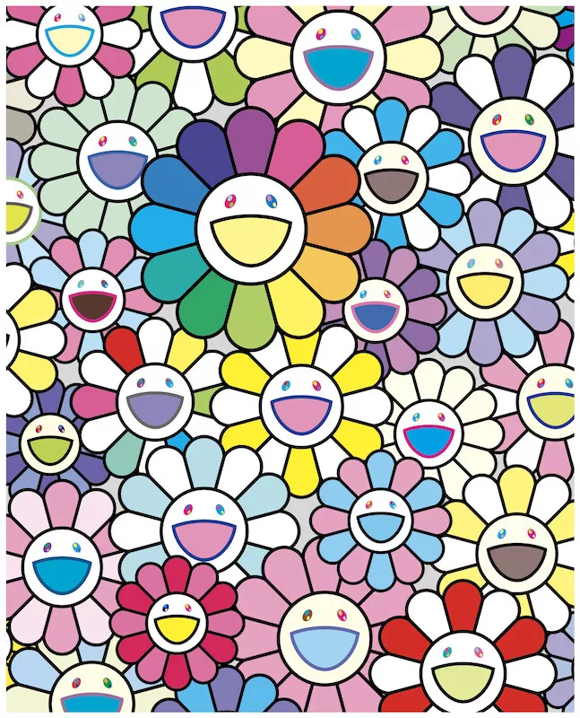 Takashi Murakami Flowers of Hope print ED 100 kaikai kiki Signed