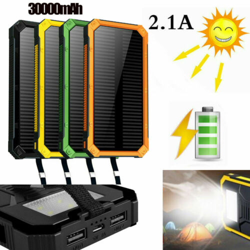 NEW USB Solar Battery Charger Portable Solar Power Bank For Phone