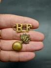 WW1 Royal Fusiliers Regiment 2 Part Shoulder Title Brass 24mm Long