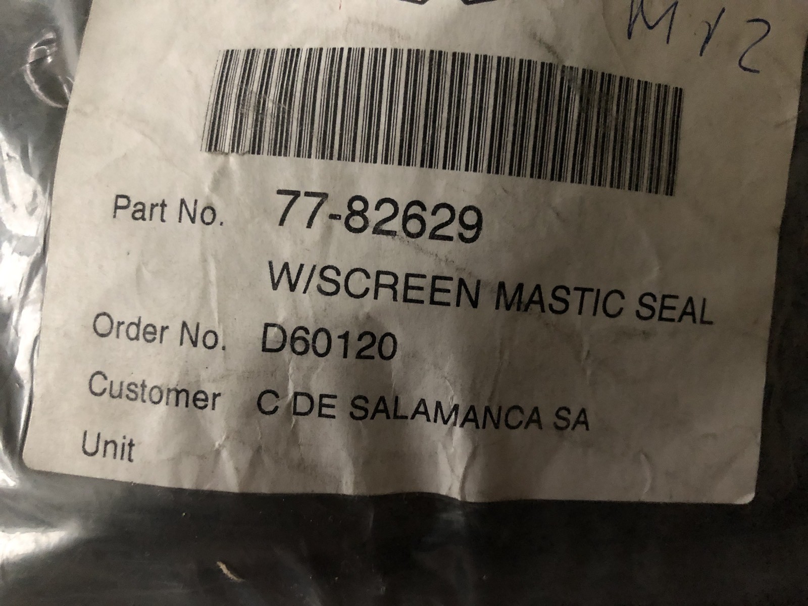 Aston Martin DB7 Vantage Windscreen Mastic Seal 2225 MM 77-82629 NOS OEM NEW