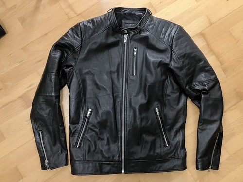 Jack & Jones Vintage Biker Lederjacke Echt Leder Nr 4 Gr M - Bild 2 von 12