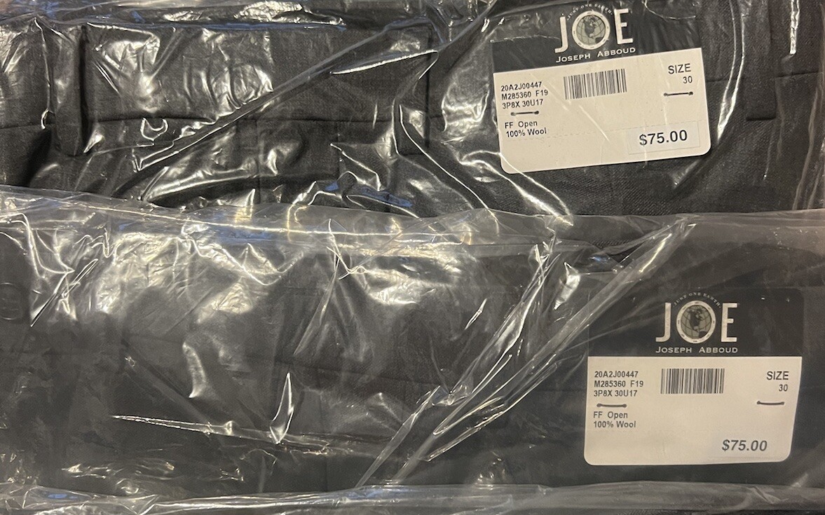 Pantalon gris en laine mélangée