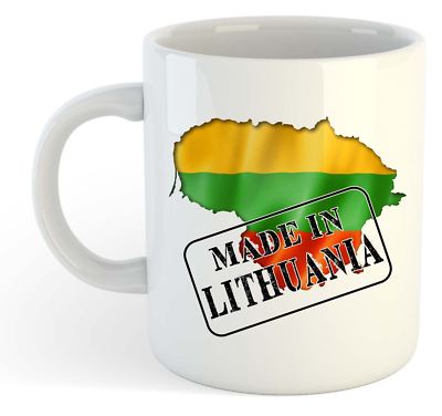 Made In Lithuania - Flagge / Karte / Land Tasse