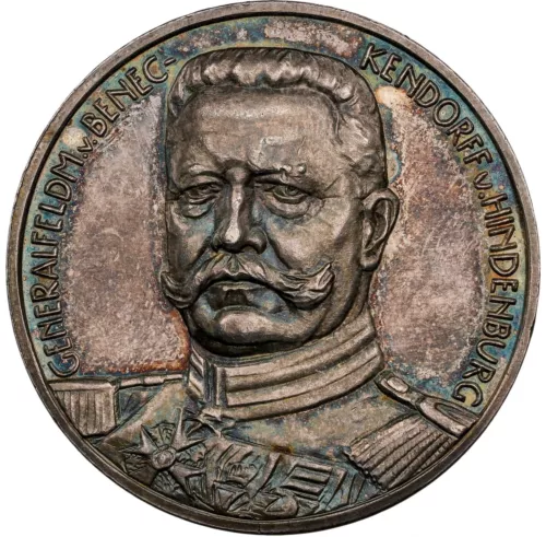 Germany 1914 - Paul von Hindenberg & Prussia Liberation Silver Medal - NGC MS62