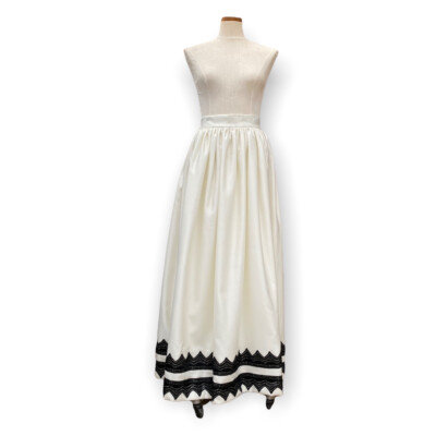 Vintage After Five Julie Duroche Ivory Formal Ball Gala Opera Full Length Skirt