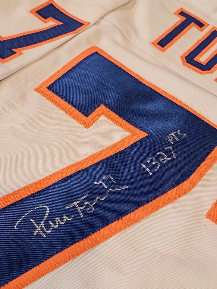 Jersey Pierre Turgeon autografiado/firmado certificado de autenticidad JSA blanco personalizado Foto 2 de 4