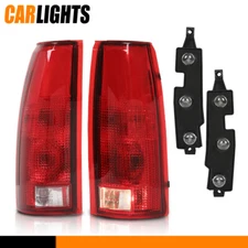 Set of 2 Tail Light Fit For 88-98 Chevy K1500 Silverado LH & RH w/ Bulb
