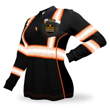 KwikSafety BLACK VIXEN Long Sleeve Safety Shirt for Women