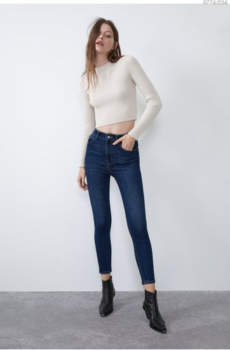 Zara high-rise warm skinny Jean | eBay