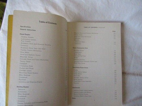 1952 CAT Caterpillar D7 tractor reference book service manual - Picture 2 of 12