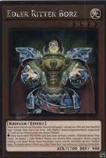 Yugioh NKRT-DE009 Edler Ritter Borz (Platinum Rare)