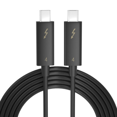 Real Thunderbolt 4 USB-C Cable 40Gbps PD 100W Charging 8K Thunderbolt 3 Cable