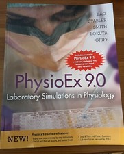 PhysioEx 9.0 Laboratory Simulations in Physiology AND CD Rom preowned 