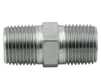 1'' NPTF Male x 1'' NPTF Male Hex Nipple Fitting Joiner/Adapter Union for Pipe Thr