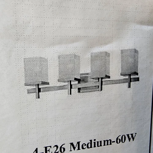 4-Light Maxim Lighting Tetra Modern Bathroom Vanity Lights Satin Nickel Fixtures - Picture 7 of 7