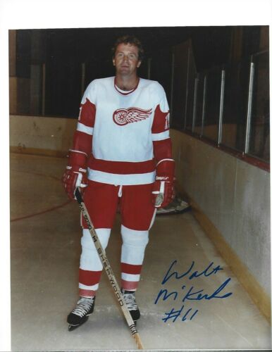 WALT MCKECHNIE signed 8x10 photo DETROIT RED WINGS - Picture 1 of 1
