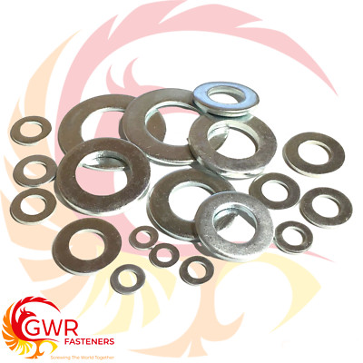 M24 / 24 mm DICKE FLACHE UNTERLEGSCHEIBEN BILDEN EINEN BLANK VERZINKTEN STAHL FÜR METRISCHE SCHRAUBEN