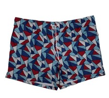 George Men's Multicolor Elastic Waist Drawstring Mesh Lined Swim Shorts Size 3XL