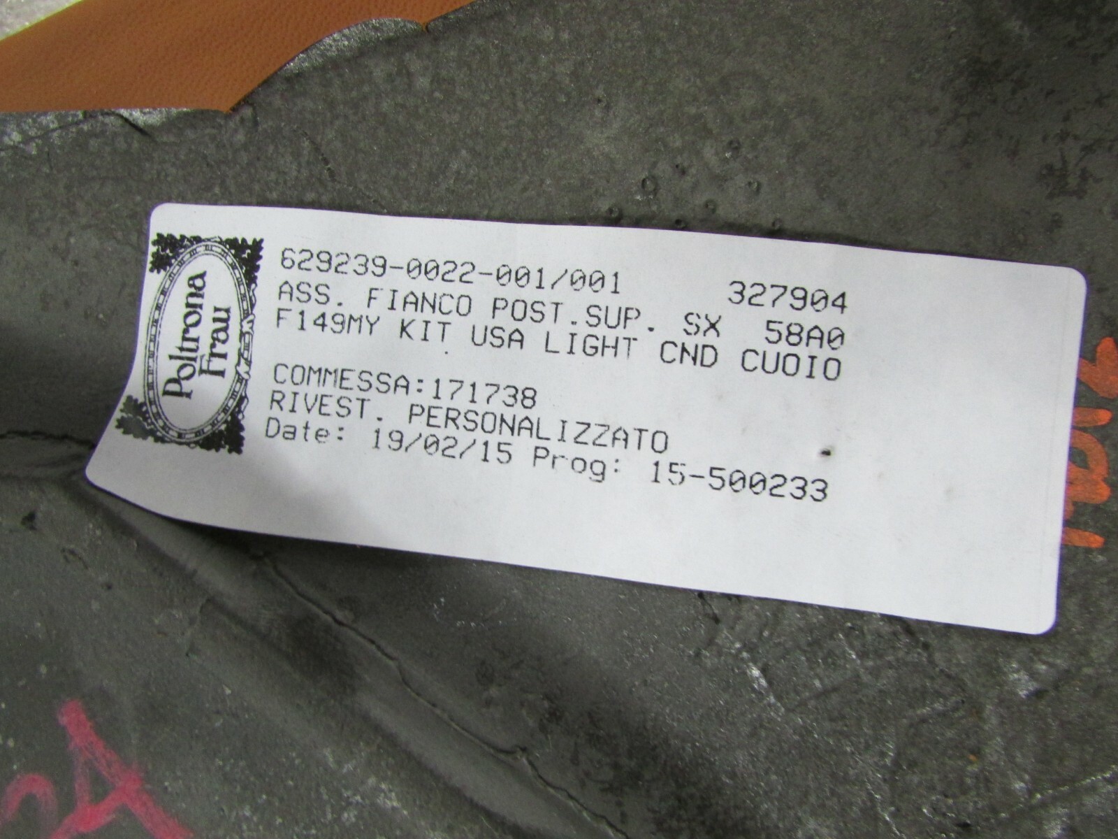 Ferrari California T, LH, Left, Rear Upper trim, Used, P/N 86318300