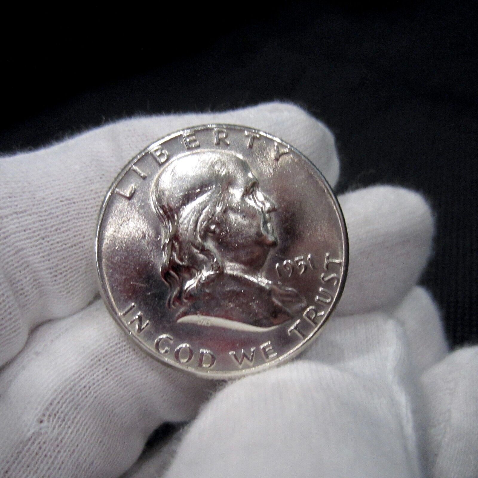 1951 Proof Franklin Half Dollar 90% Silver PR PF Details 50c U.S. Coin