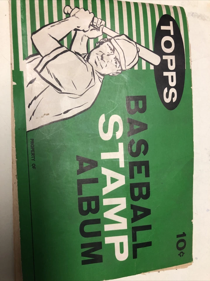 Álbum de estampillas de béisbol Topps Chewing Gum 1961 vintage con 12 estampillas Jim Brewer Foto 2 de 4