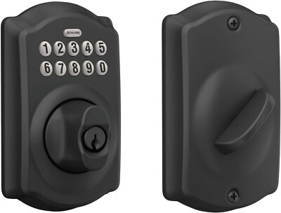 #ad Schlage BE365 CAM 622 Camelot Electronic Keypad Single Cylinder Deadbolt $65.00