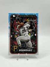 Endy Rodriguez 2024 Topps Holiday #H9 Rookie Card RC Pittsburgh Pirates. rookie card picture