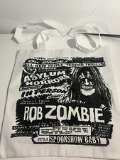 Rob Zombie Asylum of Horrors Canvas Bag Hard to find Scary Spooky